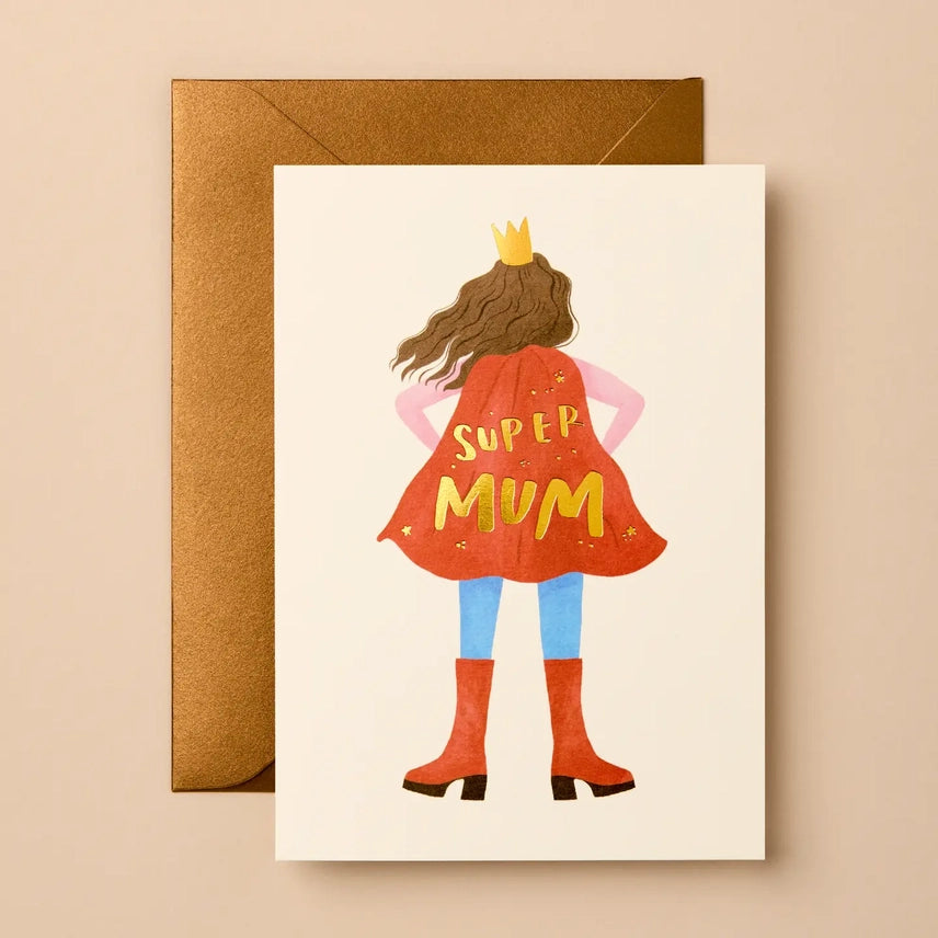 Super Mum (Red Cape) Card