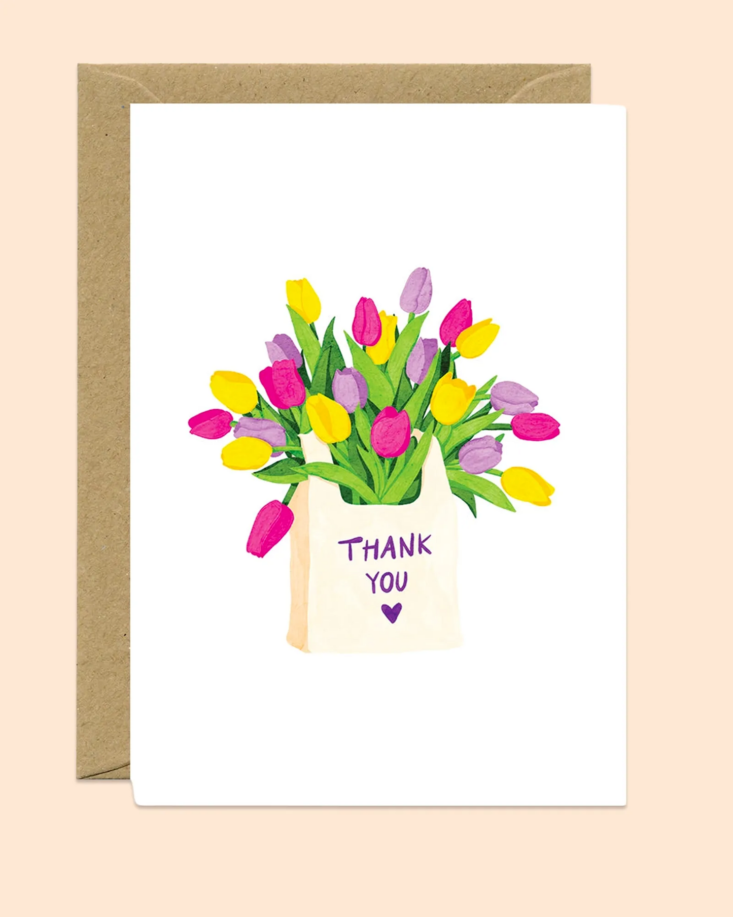 Thank You Tulip Bag Card