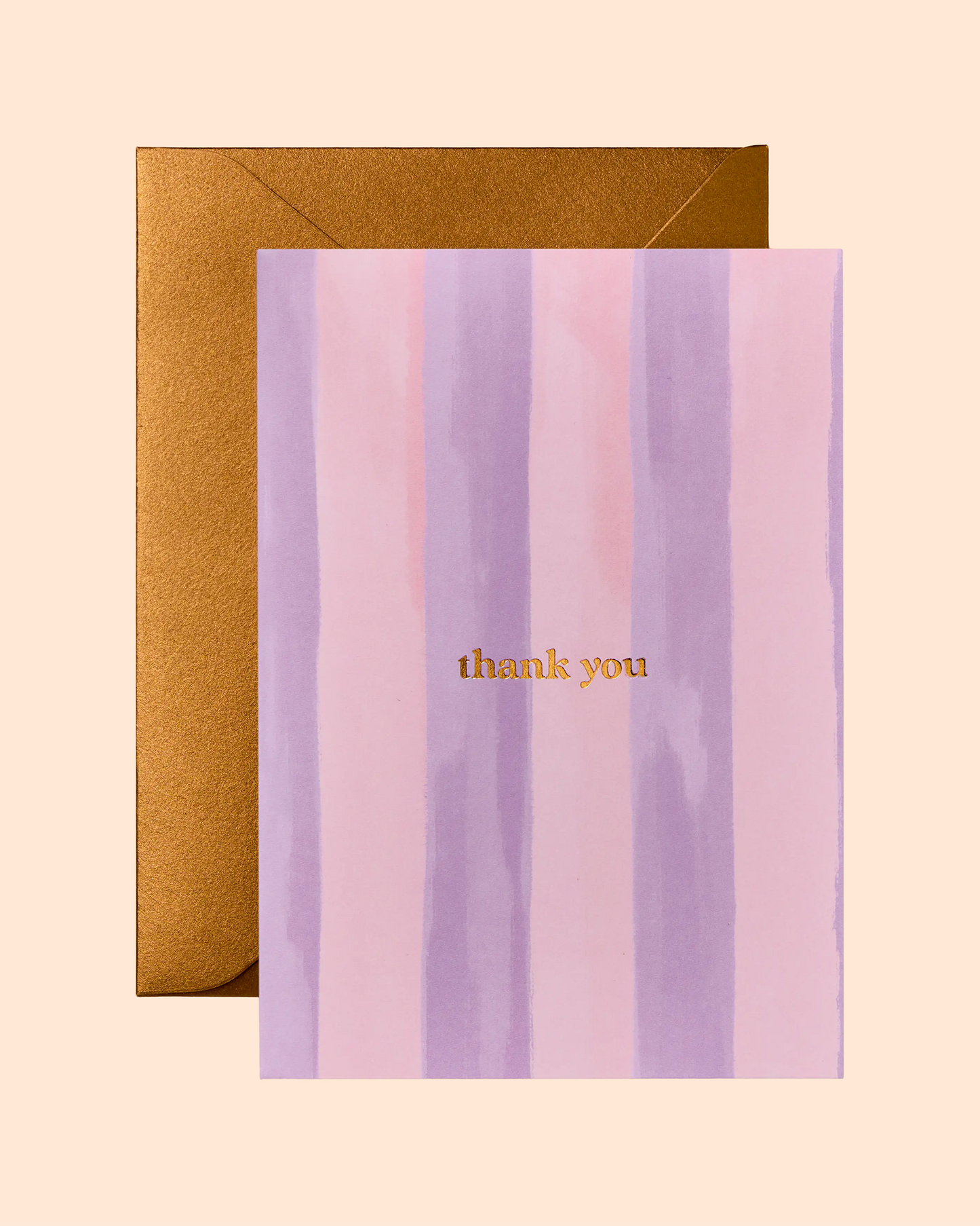 Thank You (Pastel Stripes) Card