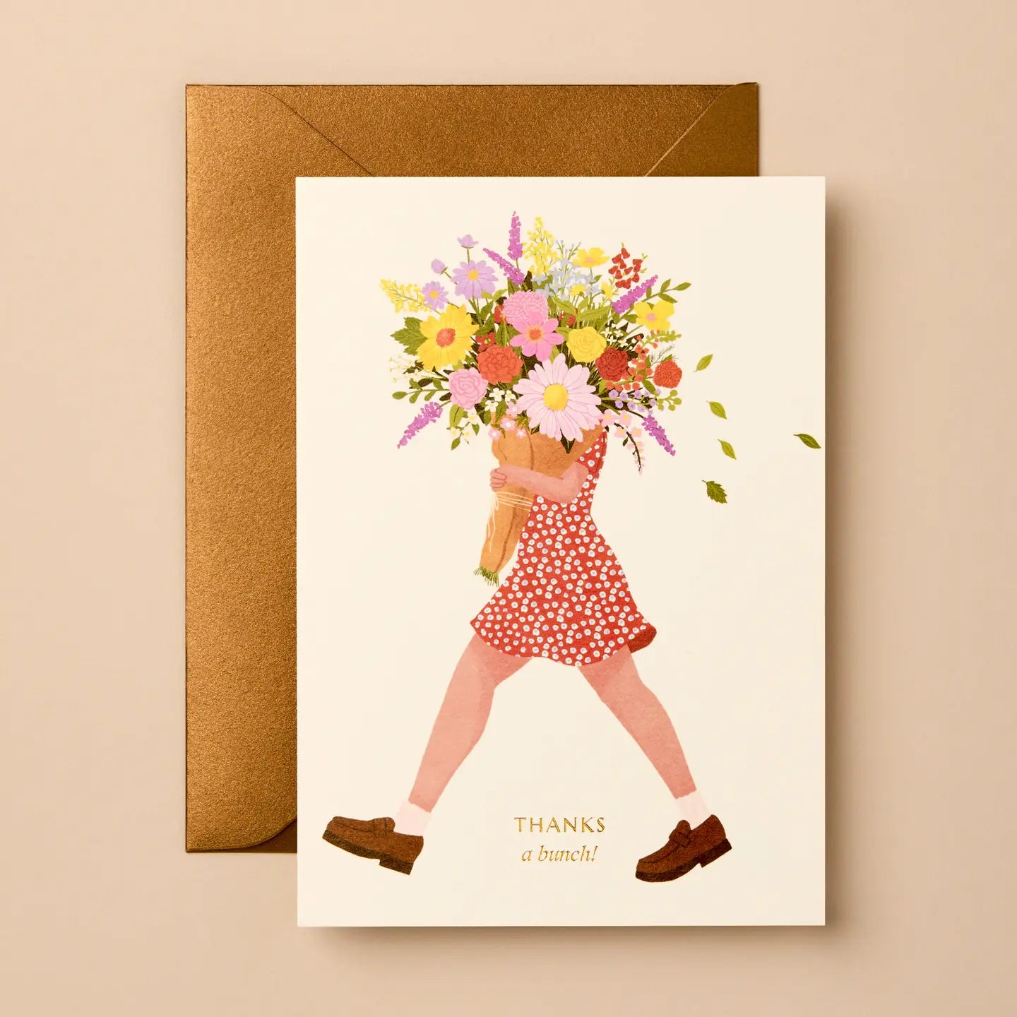 Thanks A Bunch! (Red Dress) Card