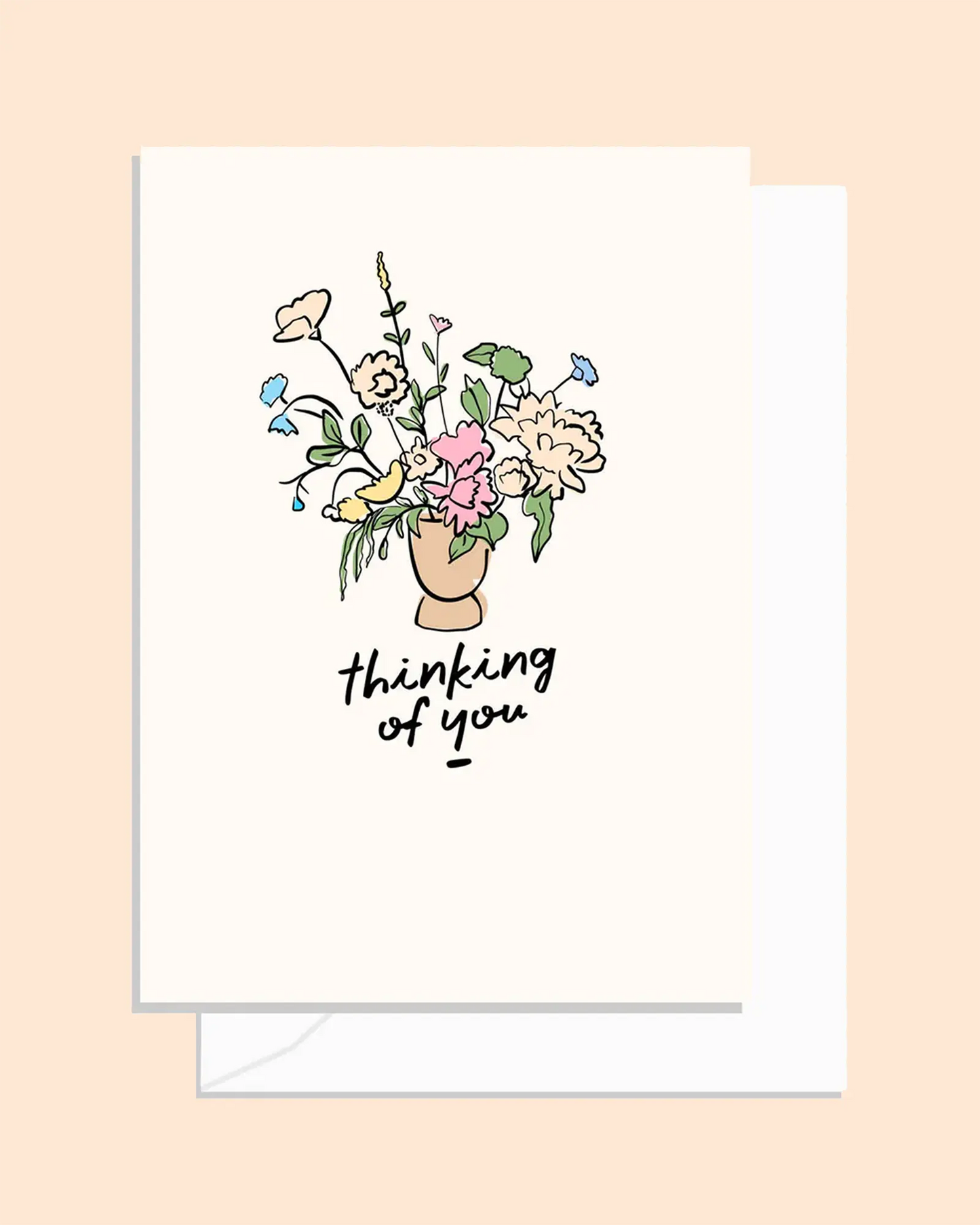 Thinking Of You Flowers Card