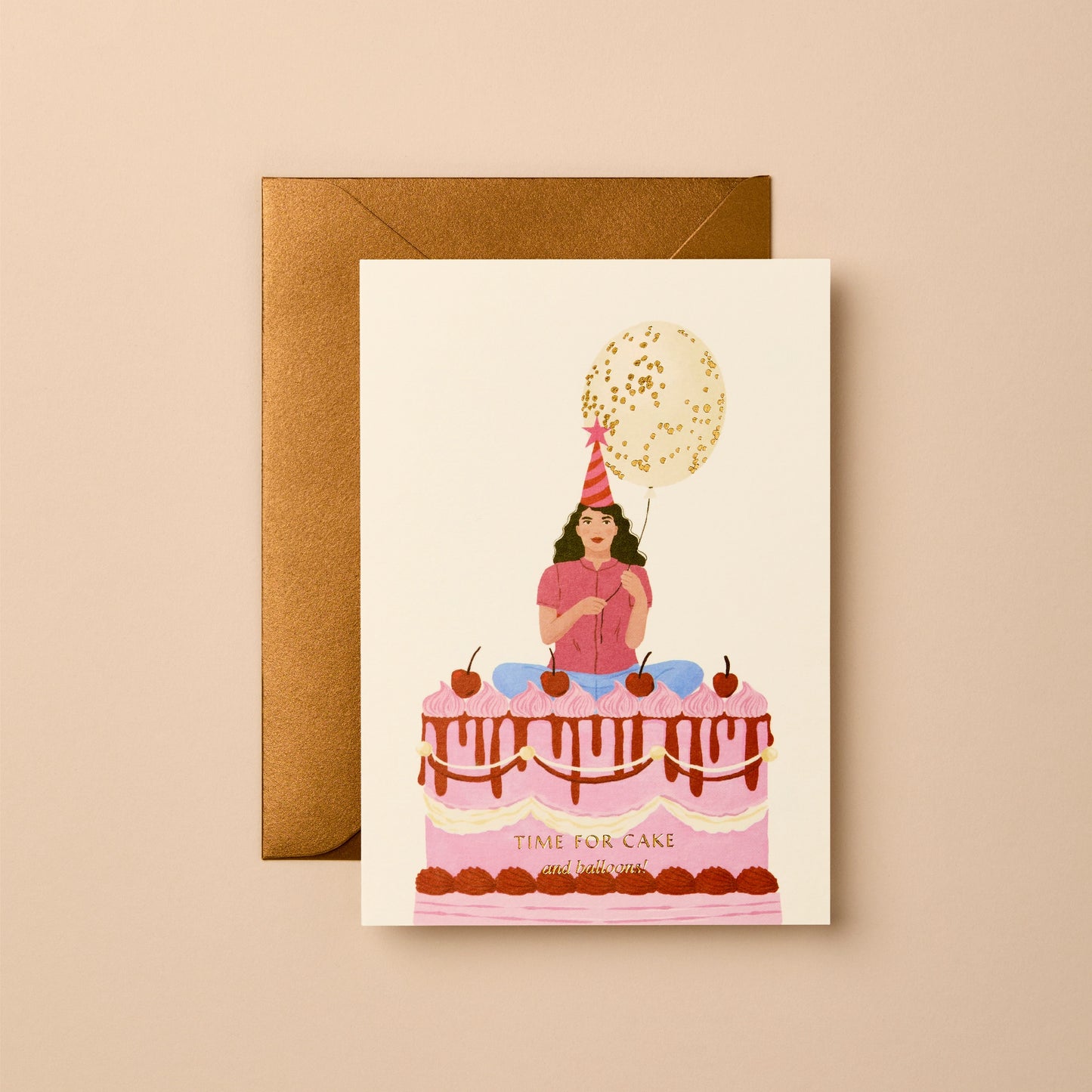 Time For Cake & Balloons! Card