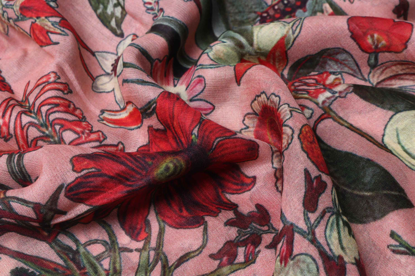 Tropical Garden Cotton Modal Blend Scarf