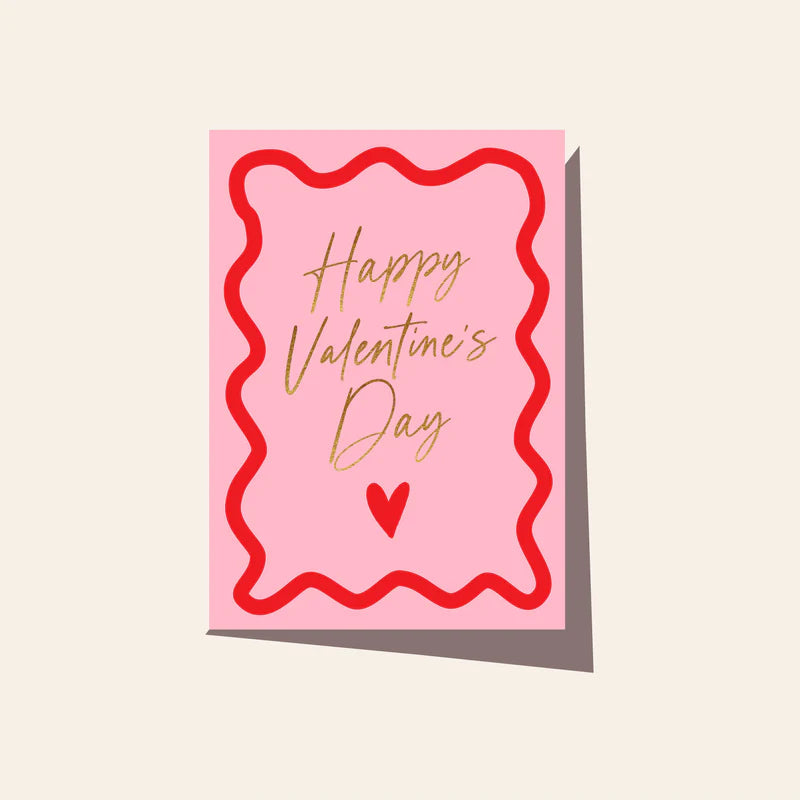 Wavy Valentine's Day Card