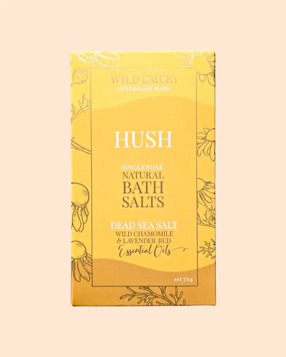 Wild Emery Hush Single Soak Natural Bath Salts
