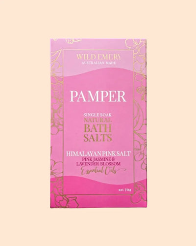 Wild Emery Pamper Single Soak Natural Bath Salts