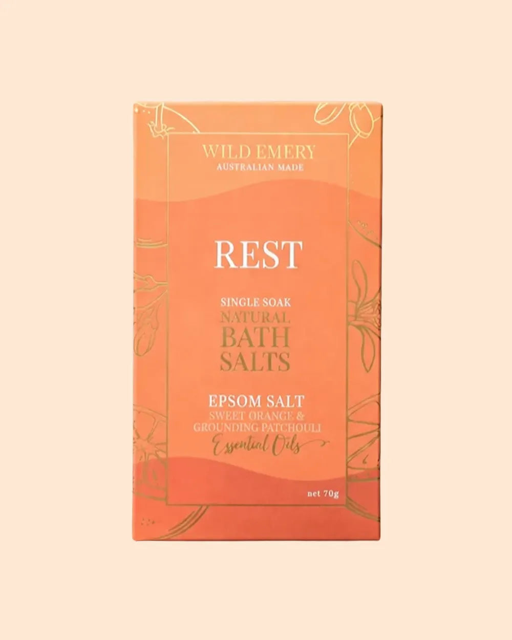 Wild Emery Rest Single Soak Natural Bath Salts
