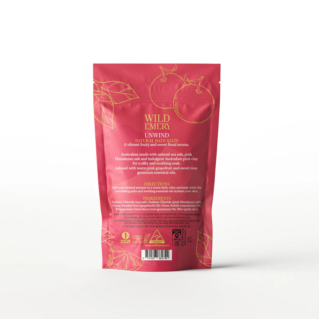 Wild Emery Unwind Natural Bath Salts