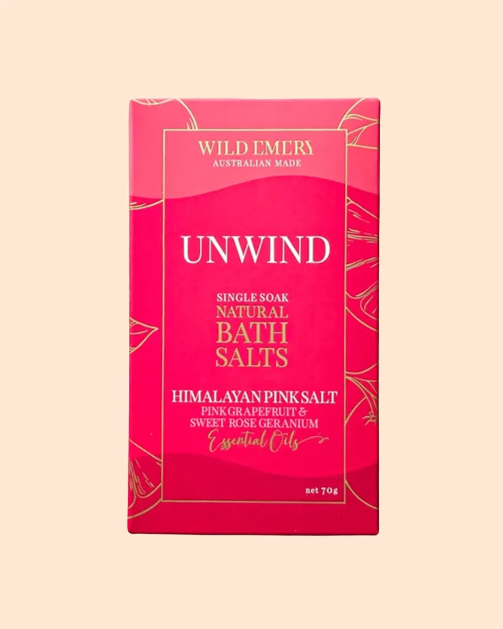 Wild Emery Unwind Single Soak Natural Bath Salts