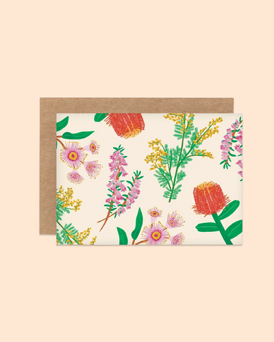 Wildflowers Mini Greeting Card