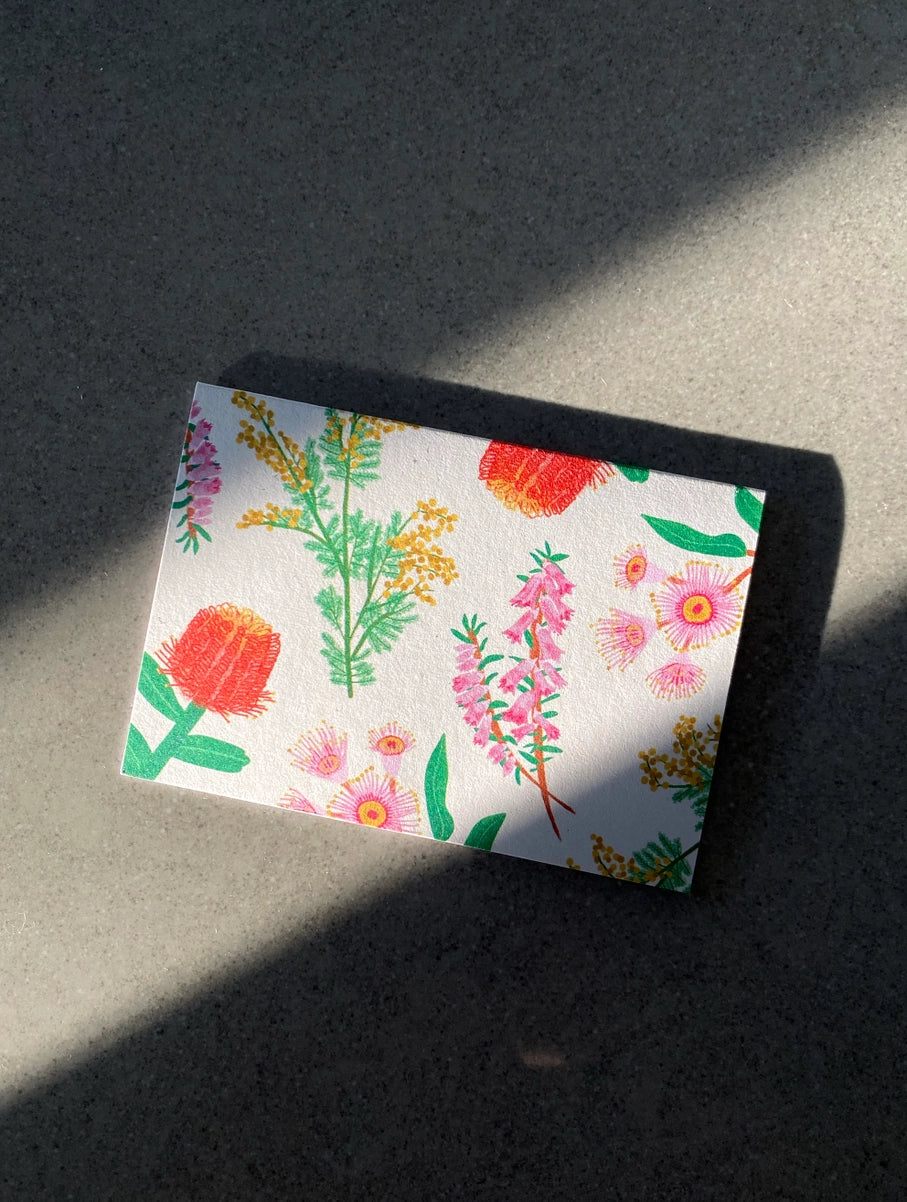 Wildflowers Mini Greeting Card