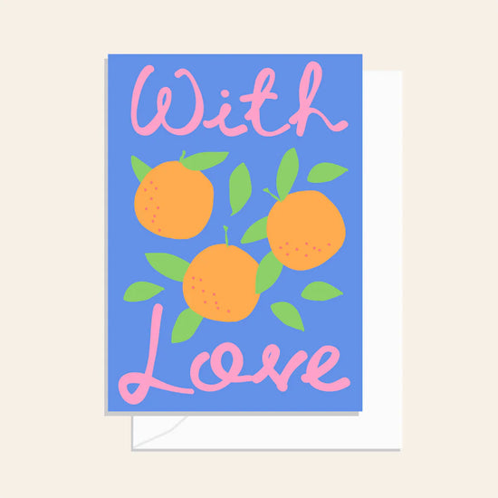 With Love (Capri Arancia Design) Card