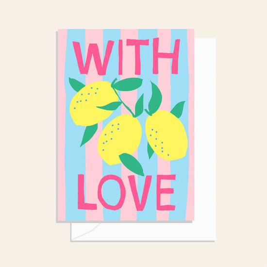 With Love (Capri Limone Design) Card