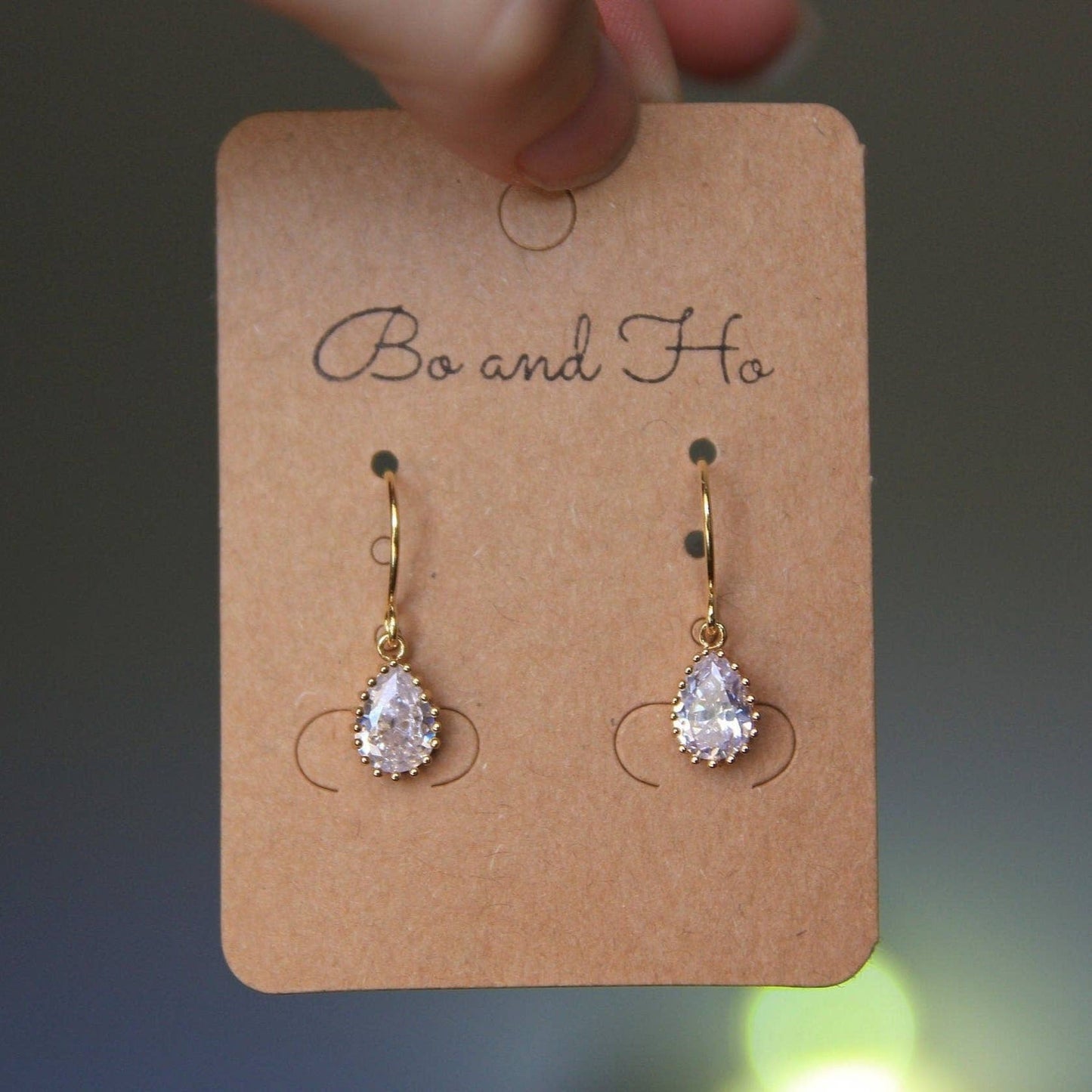 Dainty Cz Crystal Earrings