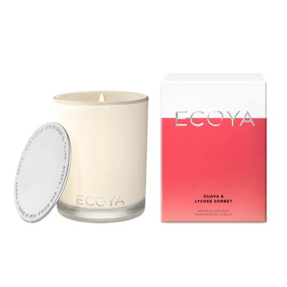 Load image into Gallery viewer, Ecoya Guava &amp;amp; Lychee Madison Jar  Candle

